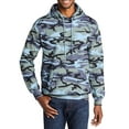 thumbnail image 1 of JustBlanks Core Fleece Camo Pullover Hooded Sweatshirt Air Jet Yarn for Softness, 1 of 1