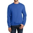 thumbnail image 1 of JustBlanks Fleece Crewneck Sweatshirt Pullover Long Sleeve Ribbed Cuffs and Hem Soft Midweight Fabric, 1 of 1