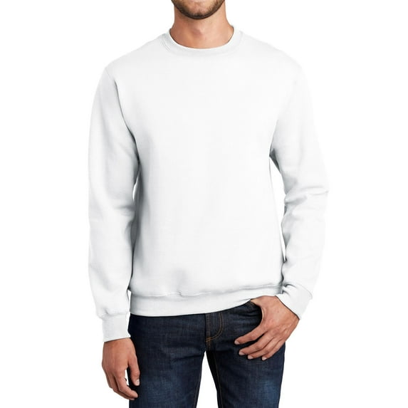 JustBlanks Fleece Crewneck Sweatshirt Pullover Long Sleeve Ribbed Cuffs and Hem Soft Midweight Fabric
