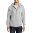 thumbnail image 1 of JustBlanks Essential Fleece Full Zip Hoodie 9 oz 50 Cotton 50 Polyester, 1 of 1