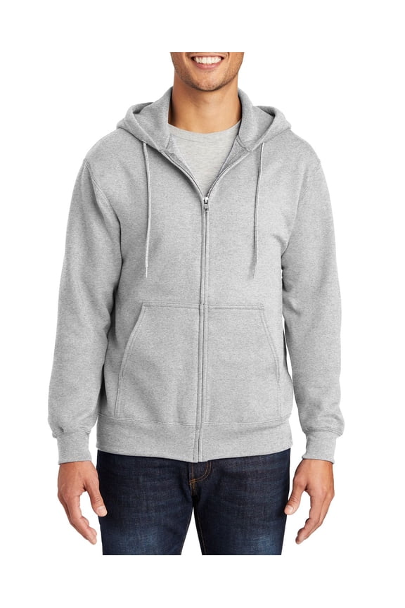Essential Fleece Full Zip Hoodie 9 oz 50 Cotton 50 Polyester