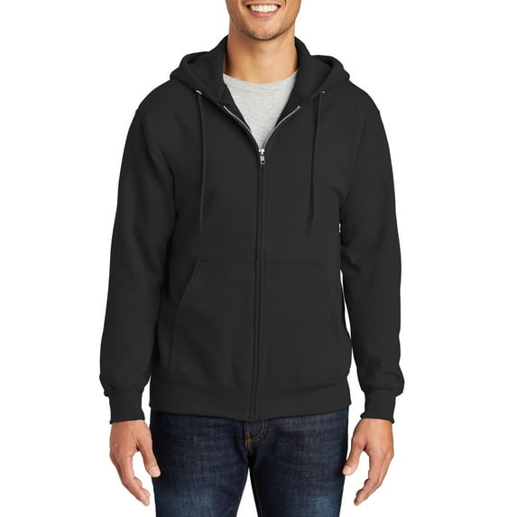 JustBlanks Essential Fleece Full Zip Hoodie 9 oz 50 Cotton 50 Polyester