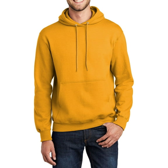 JustBlanks Fleece Pullover Hoodie Cotton Polyester Blend Long Sleeve Classic Fit