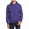 thumbnail image 1 of Just Blanks Essential Fleece Pullover Hooded Sweatshirt , Purple, 4XL, 1 of 1