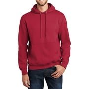 Just Blanks Essential Fleece Pullover Hooded Sweatshirt , Red, 4XL
