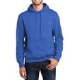 thumbnail image 1 of Just Blanks Essential Fleece Pullover Hooded Sweatshirt , Royal, 4XL, 1 of 1