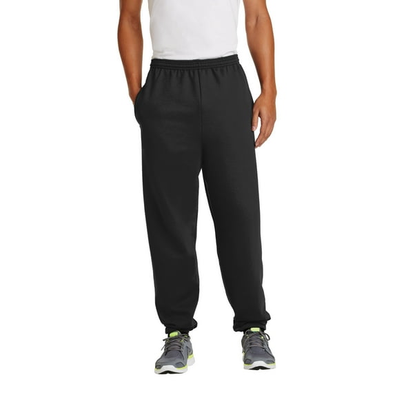 Just Blanks Essential Fleece Sweatpants with Pockets, Jet Black, S