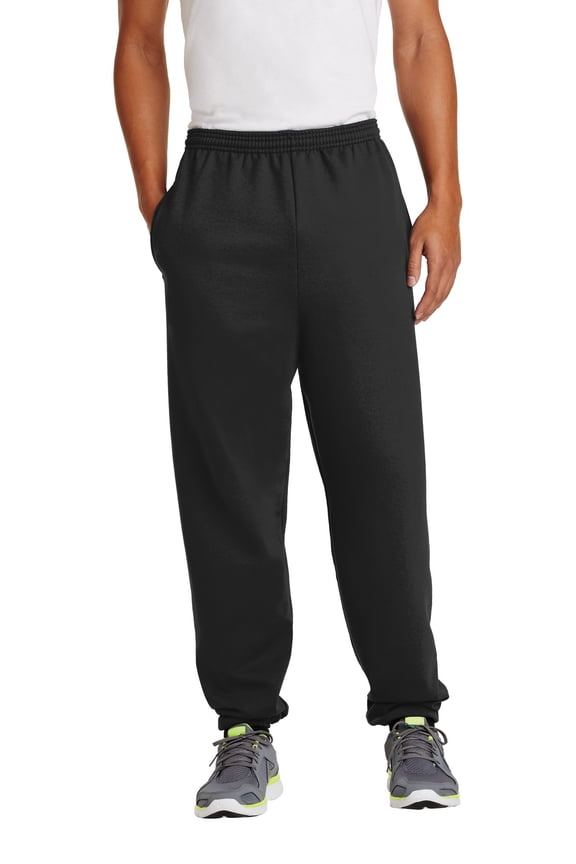 Just Blanks Essential Fleece Sweatpants with Pockets, Jet Black, S
