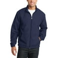 thumbnail image 1 of Just Blanks Essential Jacket Dyed To Match Zipper Elastic Cuffs And Hem, True Navy, 4XL, 1 of 1