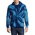 thumbnail image 1 of Just Blanks Essential Tie-Dye Pullover Hooded Sweater, Navy, 4XL, 1 of 1