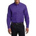 thumbnail image 1 of Just Blanks Extended Size Long Sleeve Easy Care Shirt, Purple/Light Stone, 9XL, 1 of 1