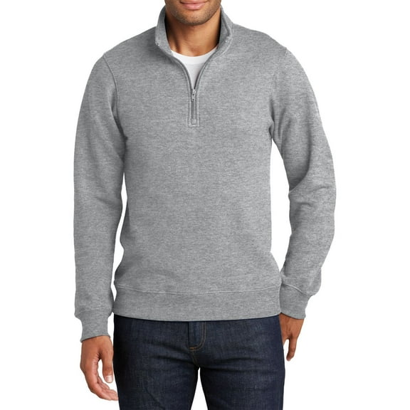 JustBlanks Fan Favorite Fleece 1 4 Zip Pullover Sweatshirt Soft Cotton Blend Quarter Zip Neck Long Sleeve