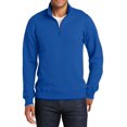 thumbnail image 1 of JustBlanks Fan Favorite Fleece 1 4 Zip Pullover Sweatshirt Soft Cotton Blend Quarter Zip Neck Long Sleeve, 1 of 1