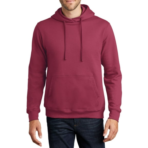 JustBlanks Fleece Pullover Hoodie 50 50 Cotton Polyester Blend Crew Neck Long Sleeve