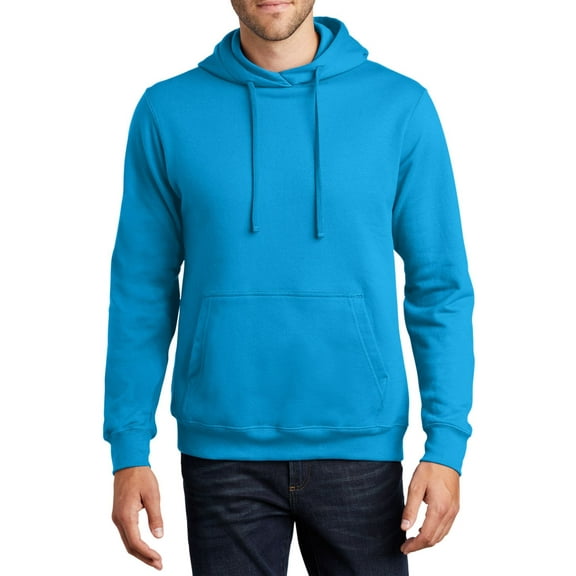 Just Blanks Fan Favorite Fleece Pullover Hooded Sweatshirt , Sapphire, 4XL