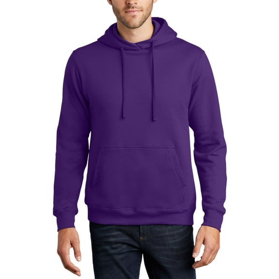 JustBlanks Fleece Pullover Hoodie 50 50 Cotton Polyester Blend Crew Neck Long Sleeve