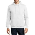 thumbnail image 1 of Just Blanks Fan Favorite Fleece Pullover Hooded Sweatshirt , White, 4XL, 1 of 1
