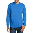 thumbnail image 1 of JustBlanks Performance Fleece Crewneck Sweatshirt 100 Polyester Moisture Wicking Long Sleeve Pullover, 1 of 1