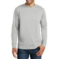 thumbnail image 1 of Just Blanks Full-Zip Sweatshirt – Soft, Durable, Comfortable Cotton-Blend Hoodie for All-Day Wear, Silver, 4XL, 1 of 1