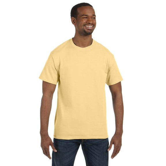 JustBlanks Adult Heavy Cotton T Shirt Classic Width with a Ribbed Collar Taped Neck
