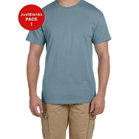 JustBlanks Ultra Cotton T Shirt Double Needle Sleeve Suited for Everyday Wear