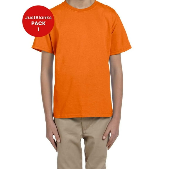 JustBlanks Youth Ultra 6oz T Shirt Made with Sustainably Fairly Grown Cotton