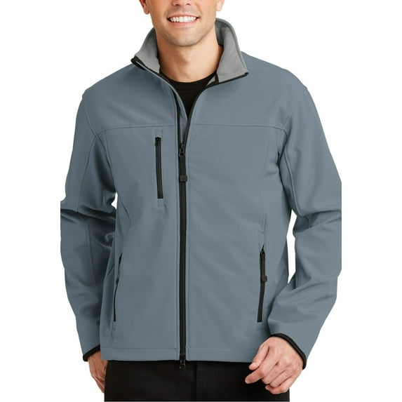JustBlanks Mens Soft Shell Stretch Jacket Full Zip Fleece Lined Water Resistant