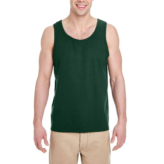 JustBlanks Heavy Cotton Tank Top Sleeveless with Classic Fit Ribbed Neckline