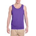 thumbnail image 1 of JustBlanks Heavy Cotton Tank Top Sleeveless with Classic Fit Ribbed Neckline, 1 of 1