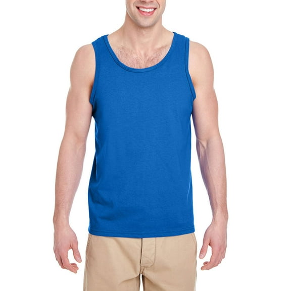 JustBlanks Heavy Cotton Tank Top Sleeveless with Classic Fit Ribbed Neckline
