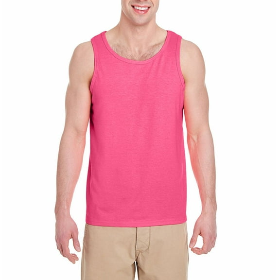 JustBlanks Heavy Cotton Tank Top Sleeveless with Classic Fit Ribbed Neckline