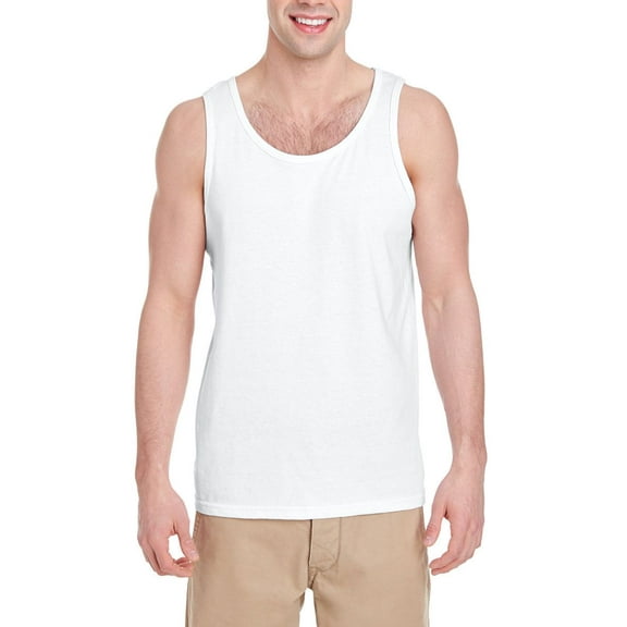 JustBlanks Heavy Cotton Tank Top Sleeveless with Classic Fit Ribbed Neckline