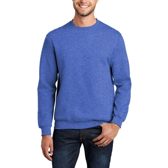 JustBlanks Core Fleece Crewneck Sweatshirt Ribbed Cuffs Waistband for a Snug Fit