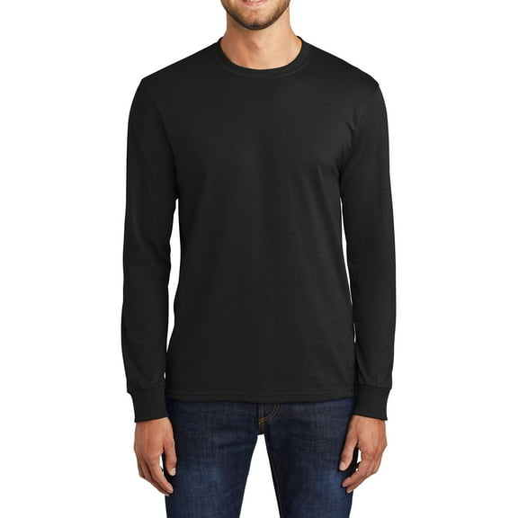 JustBlanks Tall Fit Long Sleeve Core Blend Soft Durable 50 50 Cotton Poly T Shirt