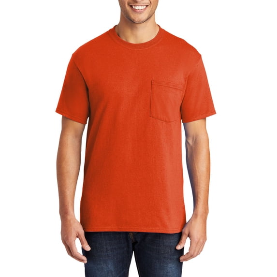 JustBlanks Tall Men Women Pocket T Shirt Soft Cotton Blend Everyday Comfort Fit