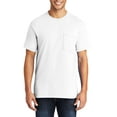 thumbnail image 1 of Just Blanks Heavyweight Pocket T-Shirt – Soft, Durable Cotton Tee with Classic Fit and Pocket, White, 4XLT, 1 of 1
