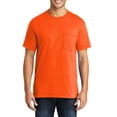 thumbnail image 1 of JustBlanks Core Blend Pocket T Shirt Rib Knit Collar Back Neck Tape Left Chest Pocket, 1 of 1