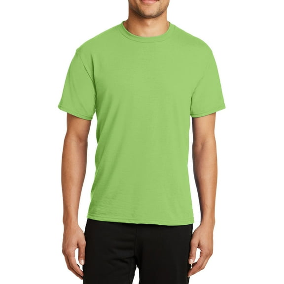 JustBlanks Performance Blend Polyester Cotton Moisture Wicking T Shirt