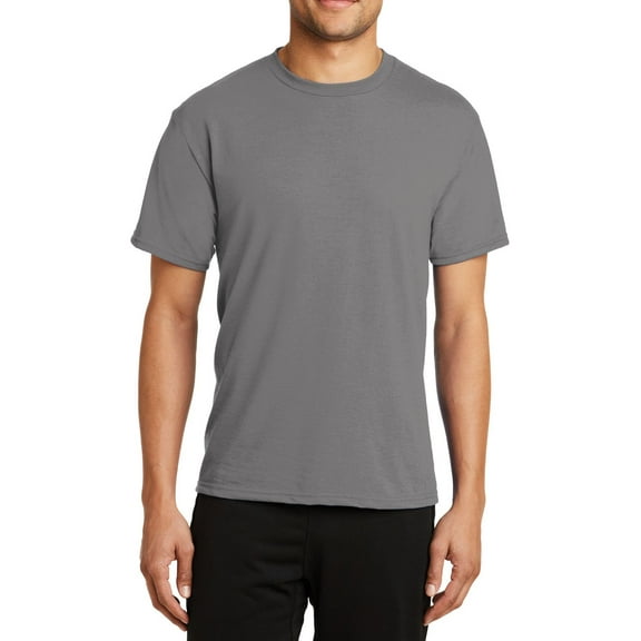 JustBlanks Performance Blend Polyester Cotton Moisture Wicking T Shirt