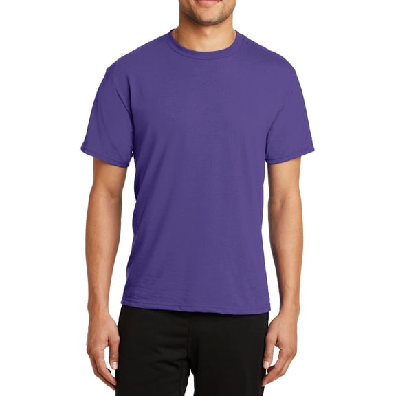 JustBlanks Performance Blend Polyester Cotton Moisture Wicking T Shirt