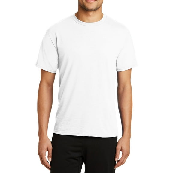 JustBlanks Performance Blend Polyester Cotton Moisture Wicking T Shirt