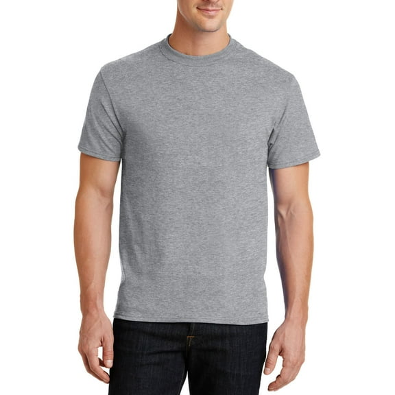 Just Blanks Heavyweight T-Shirt – Soft, Durable, Comfortable Cotton Tee for Everyday Wear, Athletic Heather, 5XL