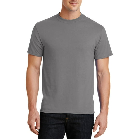 Just Blanks Heavyweight T-Shirt – Soft, Durable, Comfortable Cotton Tee for Everyday Wear, Medium Grey, 5XL
