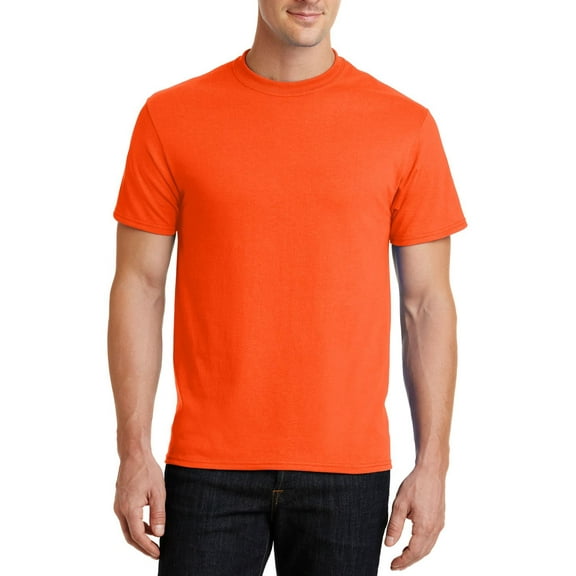 JustBlanks Core Blend Cotton Polyester Rib Knit Collar Short Sleeves T Shirt