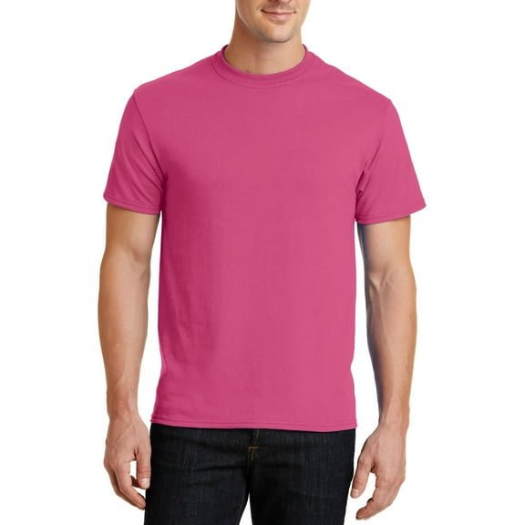 JustBlanks Core Blend Cotton Polyester Rib Knit Collar Short Sleeves T Shirt