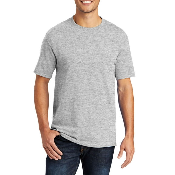 Just Blanks Heavyweight T-Shirt – Soft, Durable Cotton Tee with Classic Fit for Everyday Comfort, Ash, 3XLT
