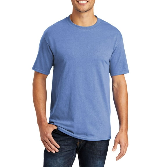 Just Blanks Heavyweight T-Shirt – Soft, Durable Cotton Tee with Classic Fit for Everyday Comfort, Carolina Blue, LT