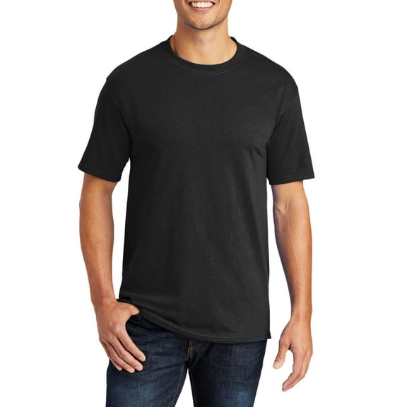 Just Blanks Heavyweight T-Shirt – Soft, Durable Cotton Tee with Classic Fit for Everyday Comfort, Jet Black, 4XLT
