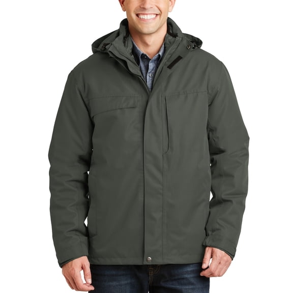 JustBlanks Herringbone 3 in 1 Parka with Removable Quilted Inner Jacket