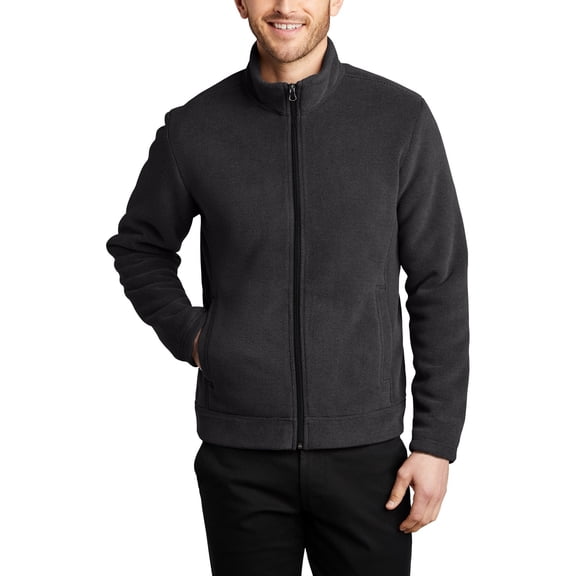 JustBlanks Ultra Warm Brushed Fleece Full Zip Jacket Polyester Bonded High Pile Lining Stand Collar Long Sleeves